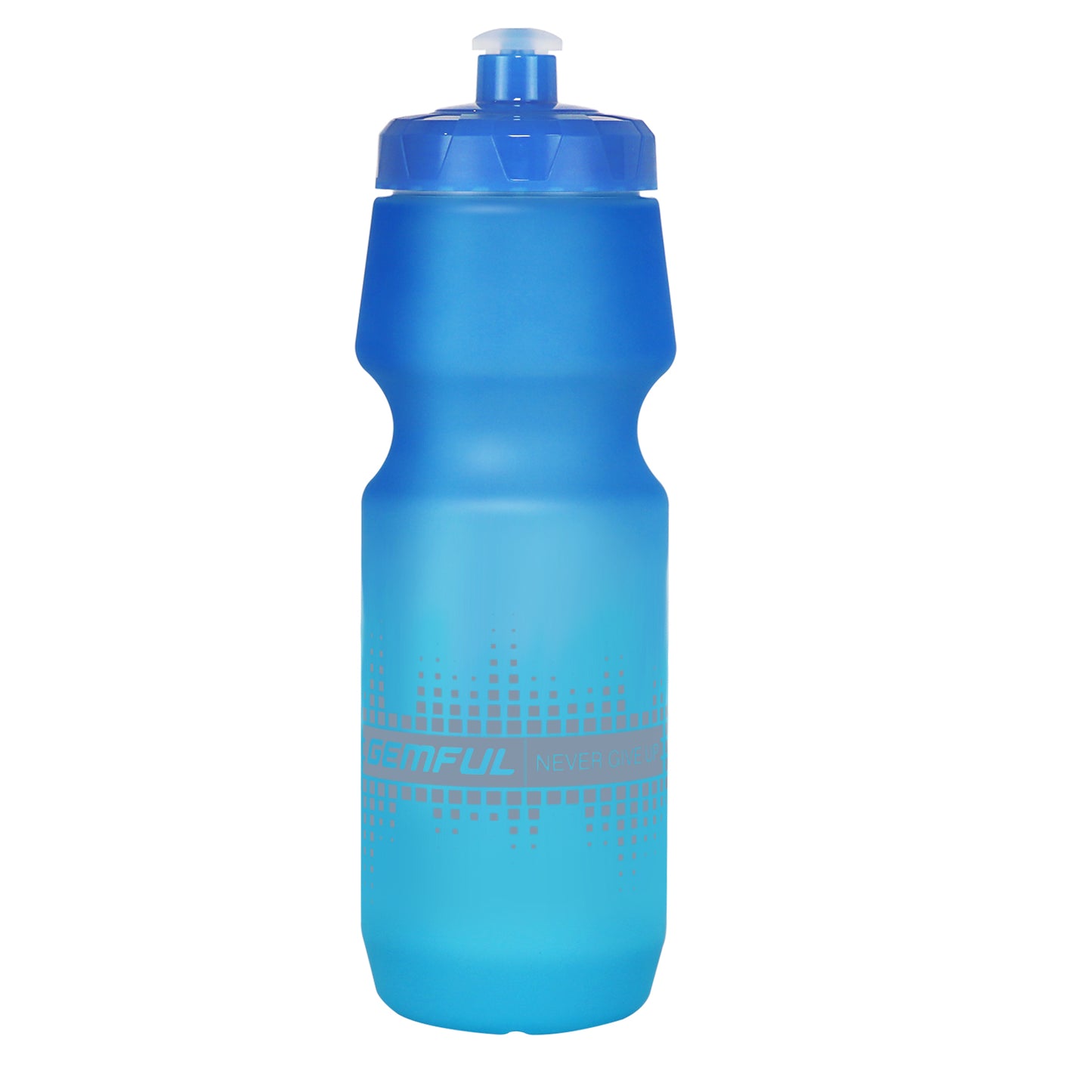 GEMFUL Bike Water Bottle 24oz BPA-Free with Leak-Proof Lid Squeeze Fits Standard Bike Cages for Mountain Road Cycling