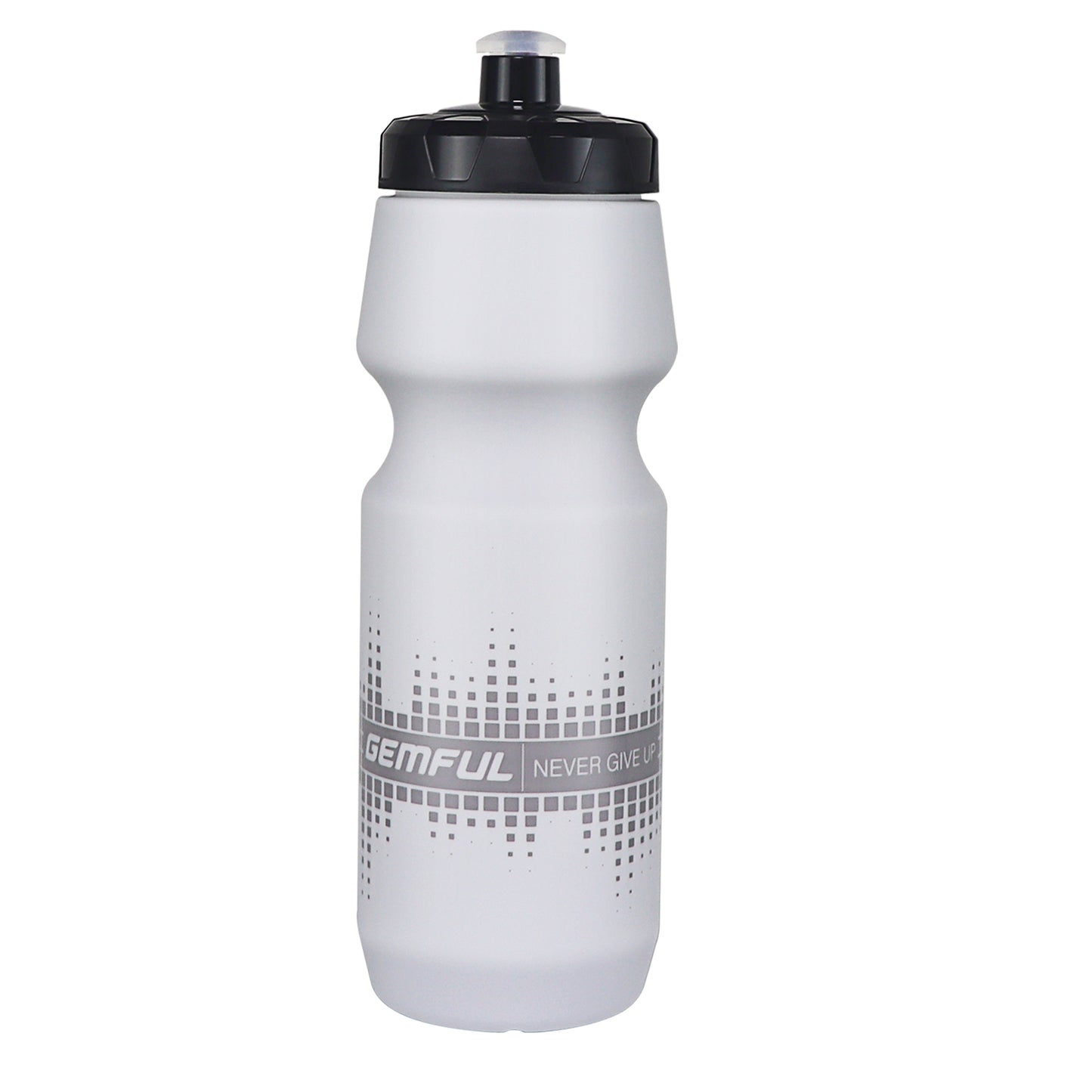 GEMFUL Bike Water Bottle 24oz BPA-Free with Leak-Proof Lid Squeeze Fits Standard Bike Cages for Mountain Road Cycling