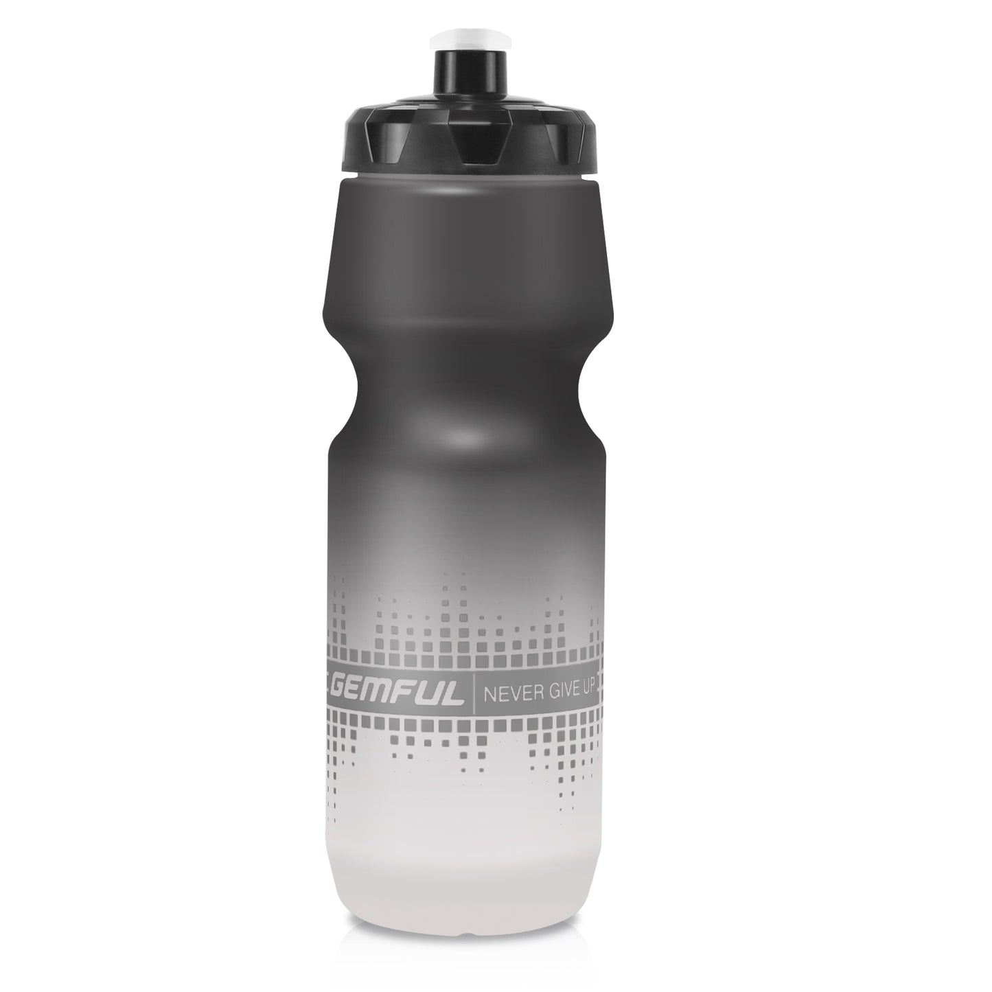 GEMFUL Bike Water Bottle 24oz BPA-Free with Leak-Proof Lid Squeeze Fits Standard Bike Cages for Mountain Road Cycling