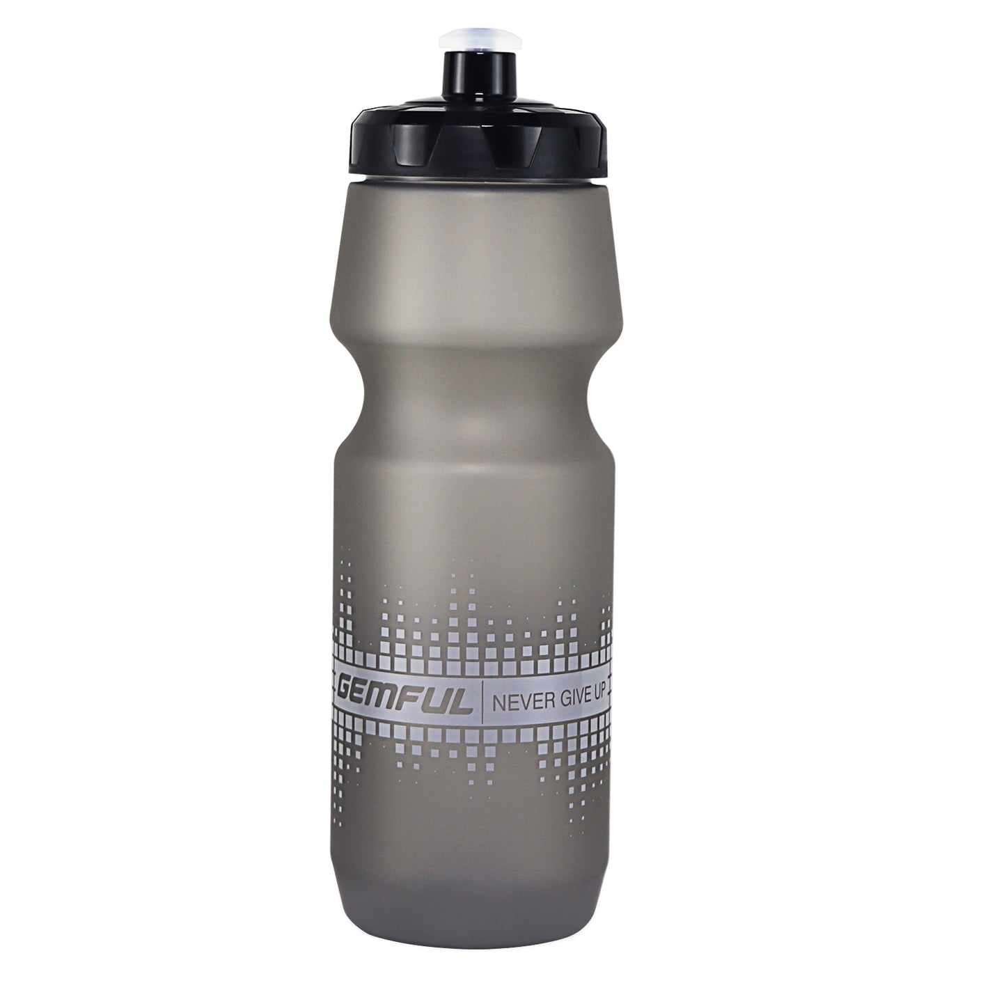 GEMFUL Bike Water Bottle 24oz BPA-Free with Leak-Proof Lid Squeeze Fits Standard Bike Cages for Mountain Road Cycling