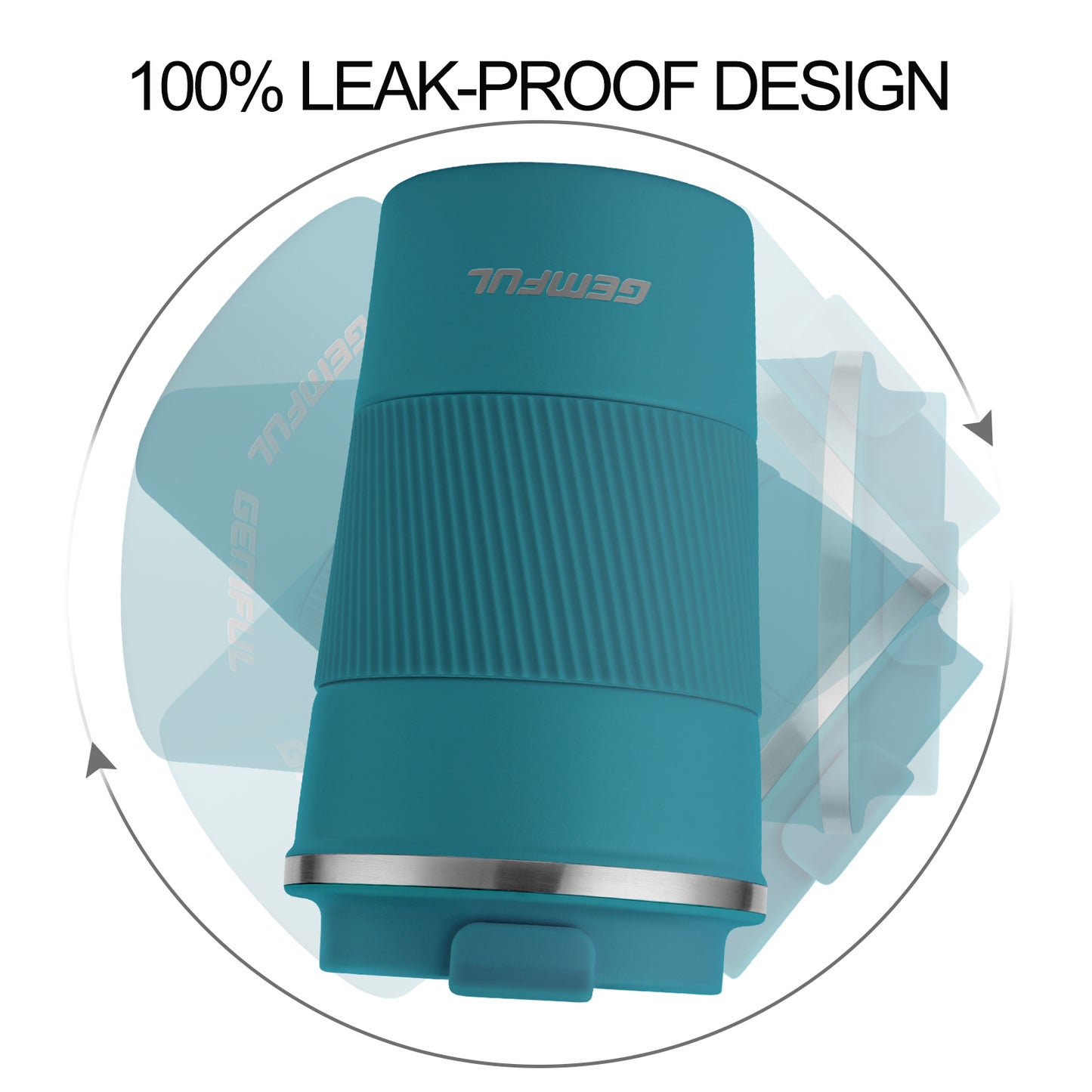 GEMFUL Travel Coffee Mug Stainless Steel Vacuum Ice and Hot Drinks Insulated Tumbler 380ml for Home Office Outdoor Works