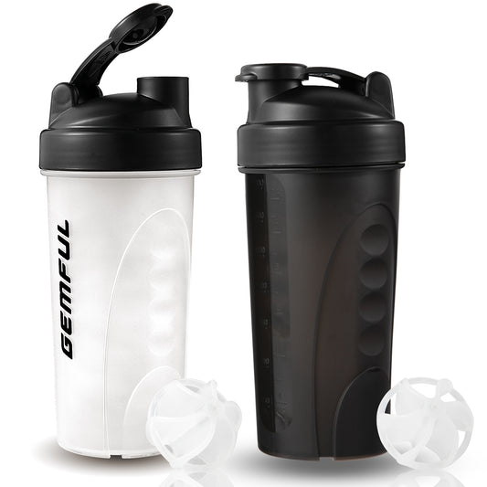 Shaker Bottle for Protein Mixes 750ml BPA-Free Leak Proof Smothies Cups for Sports Gym Nutrition