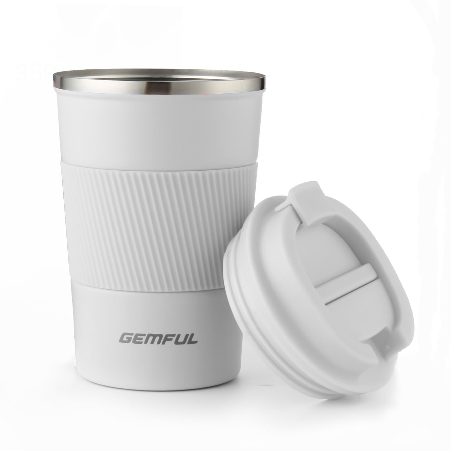 GEMFUL Travel Coffee Mug Stainless Steel Vacuum Ice and Hot Drinks Insulated Tumbler 380ml for Home Office Outdoor Works